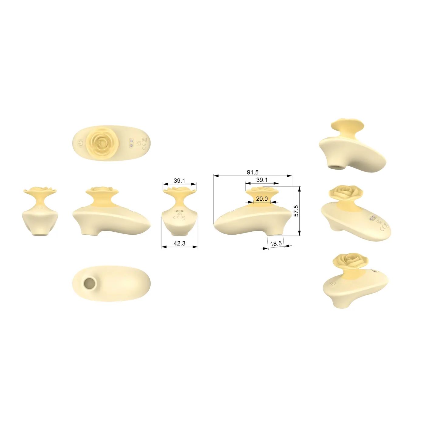 VEKS AS532 Rose Air-Pulse Massager