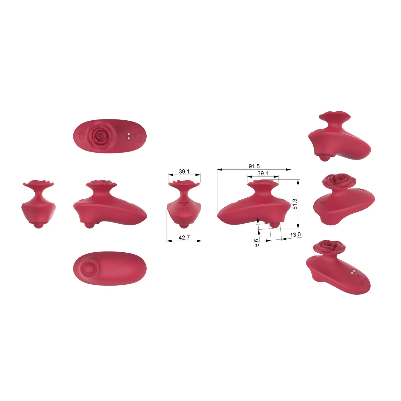 VEKS AS533 Rose Air-Pulse Massager
